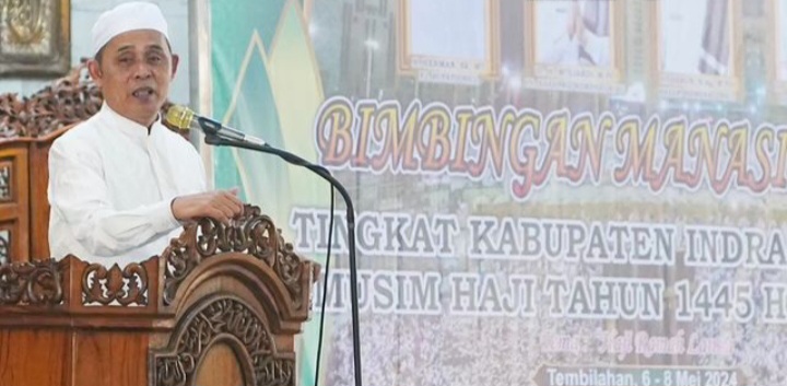 Pj Bupati Inhil Buka Manasik Haji Tingkat Kabupaten