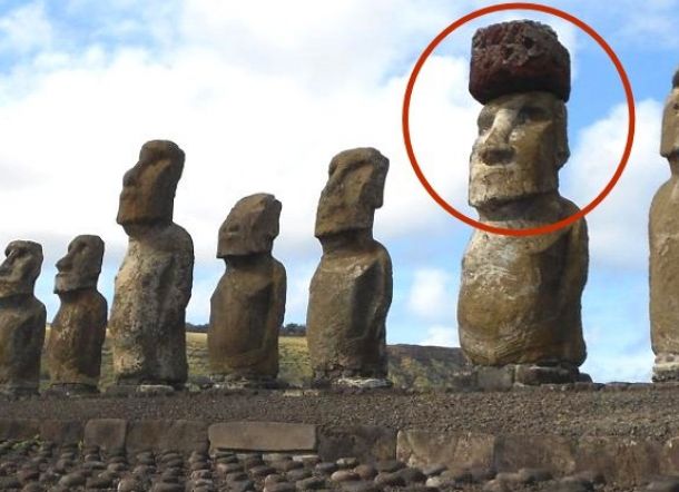 Ilmuan Pecahkan Misteri Topi di Patung Pulau Paskah