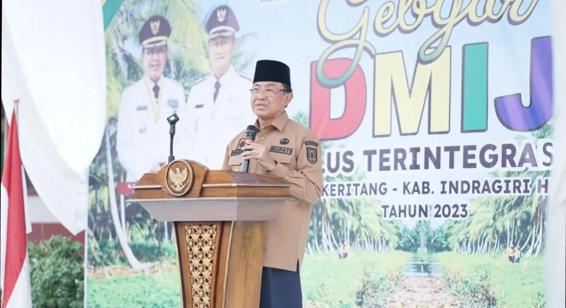Bupati Wardan Resmikan Realisasi Kegiatan Gebyar DMIJ Plus Terintegrasi Keritang