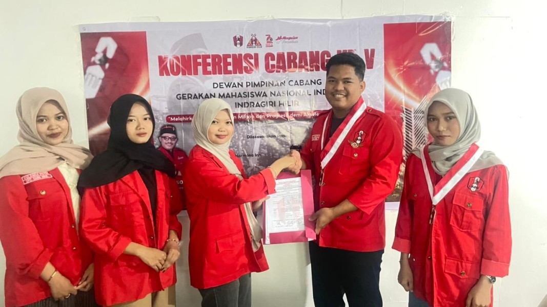 ‎Diwarnai Skorsing 12 Jam, Konfercab ke-V GMNI Inhil Lahirkan Pemimpin Baru