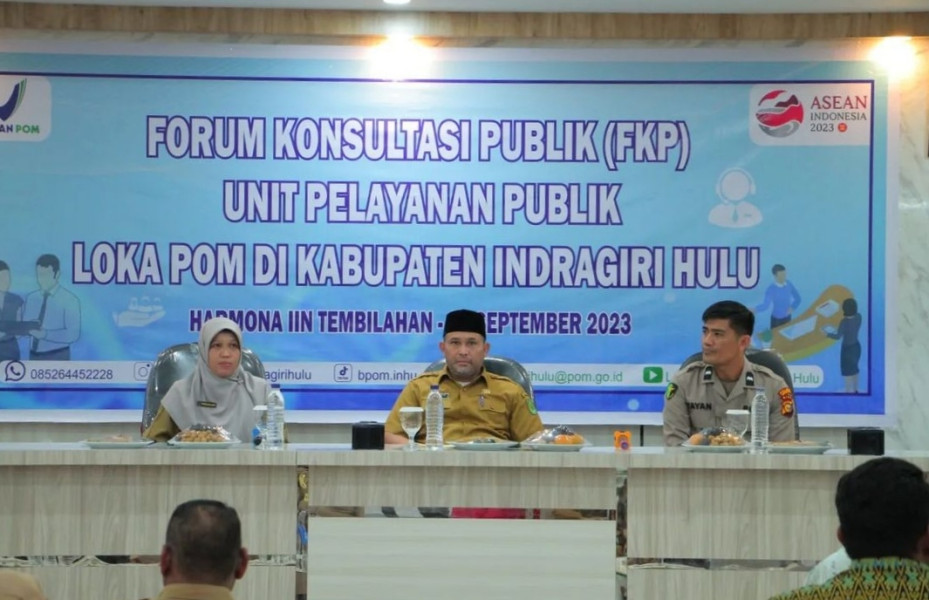 Bupati Inhil Hadiri Forum Konsultasi Publik Loka POM