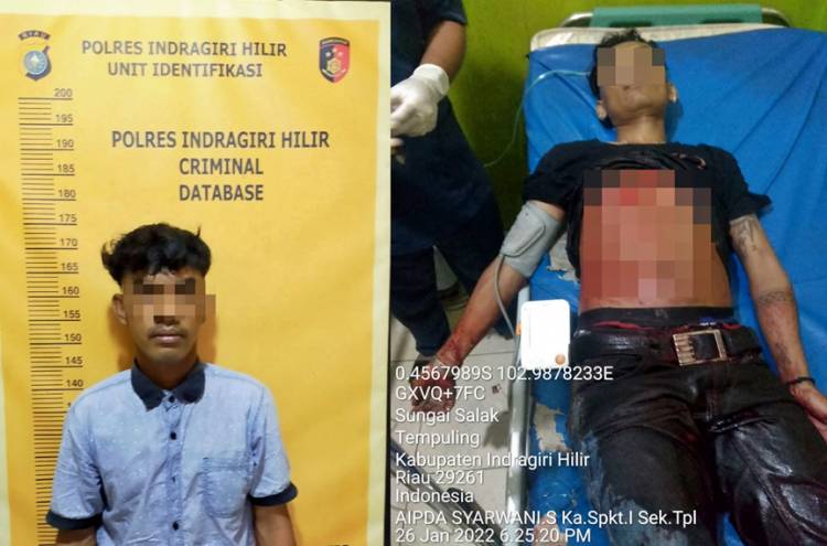 Satreskrim Polres Inhil Tangkap Pelaku Penganiayaan Berujung Kamatian di Sungai Salak