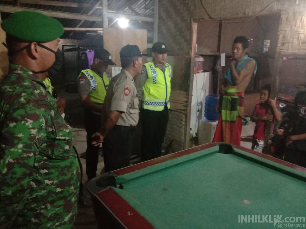 Polsek Bangun Purba Kompak Dengan Koramil 19 Lakukan Upaya Pencegahan Covid-19