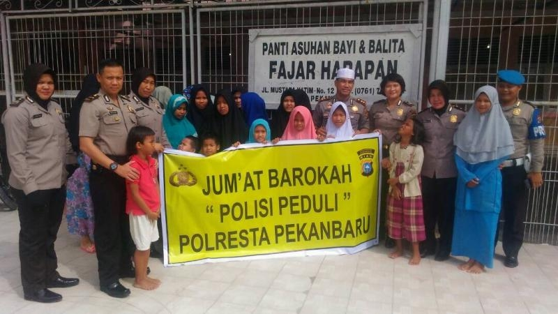Jumat Barokah, Polresta Santuni Anak Panti Asuhan