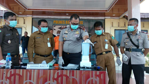 Polres Bengkalis Musnahkan 1/2 Kg Sabu dan Ratusan Butir Pil Ekstasi