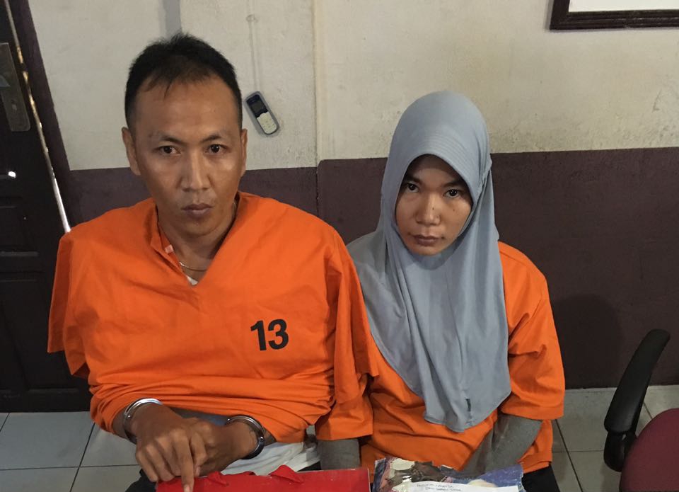 Pergi Ambil Pesanan Sabu Milik Suaminya, Seorang Ibu Rumah Tangga di Inhil Dibekuk
