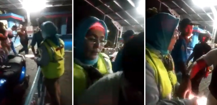 Video HP Emak-emak Relawan PMI Dibanting Aparat