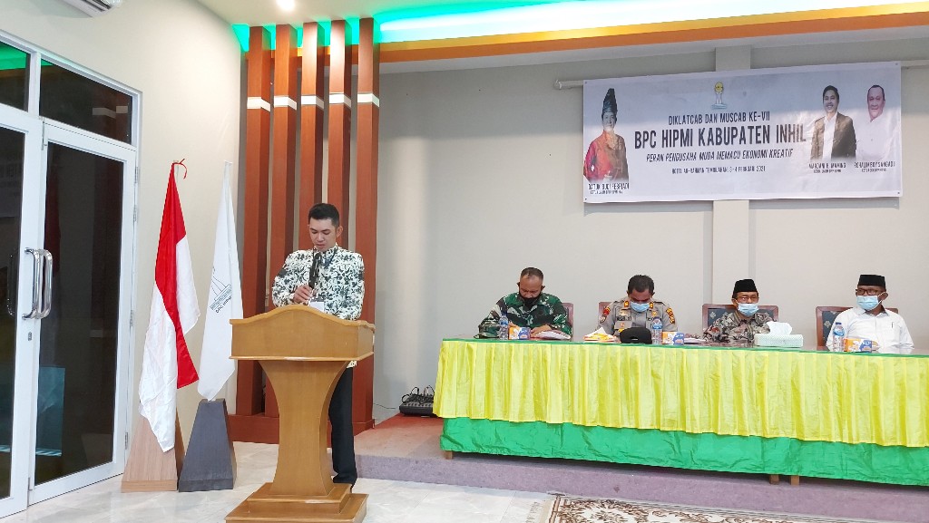 Ketua Panitia Pelaksana, Arip Budiman menyampaikan laporan kegiatan.