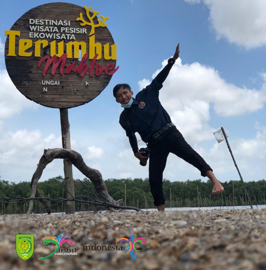 Pantai Terumbu Mabloe di Desa Sungai Bela, Kabupaten Inhil.